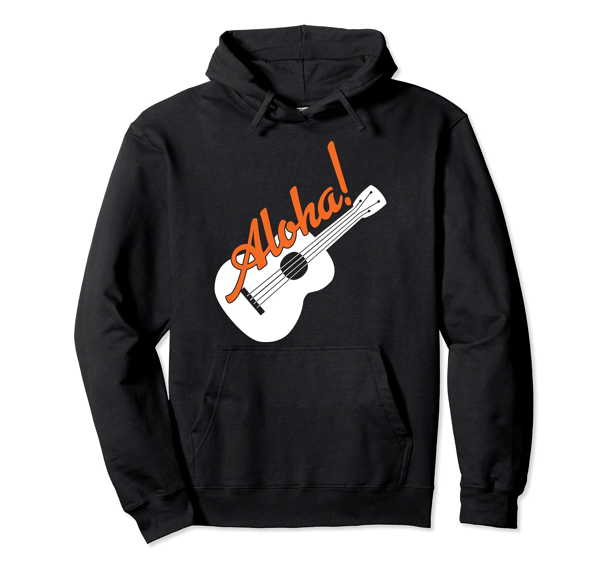 Aloha Acoustic Uke Guitar Hawaii Hawaiian Musician Pullover Hoodie