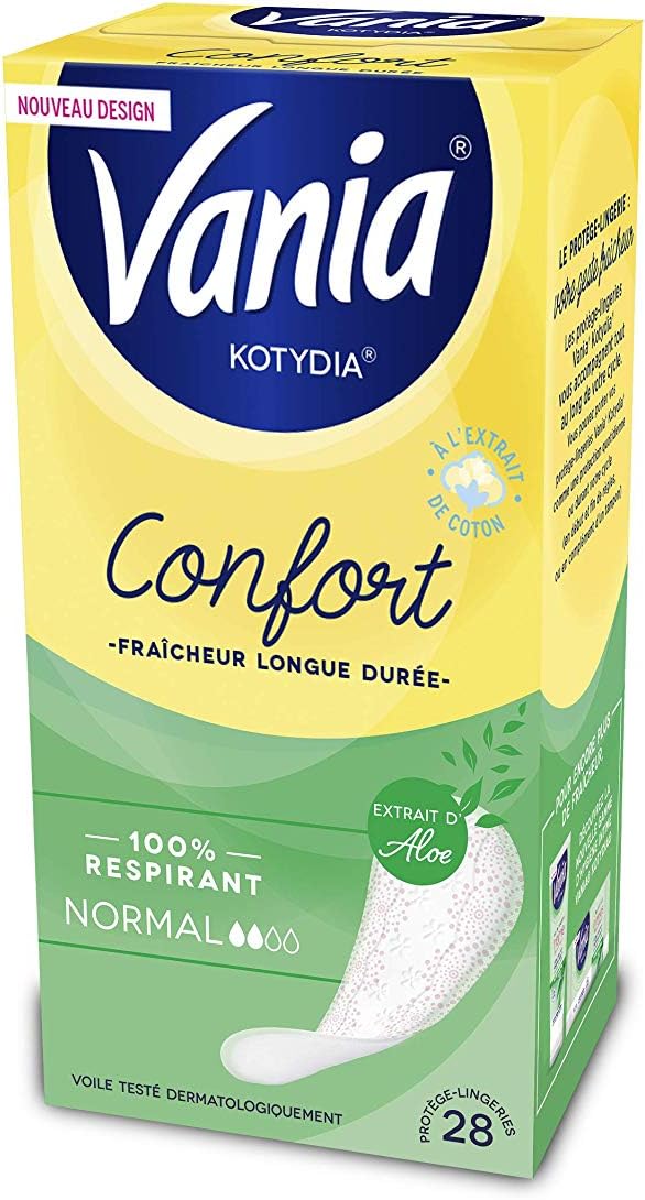 Vania Kotydia Normal Comfort Panty Cover Normal Aloe Vera, 28 Unité (Lot de 1) - Image 3