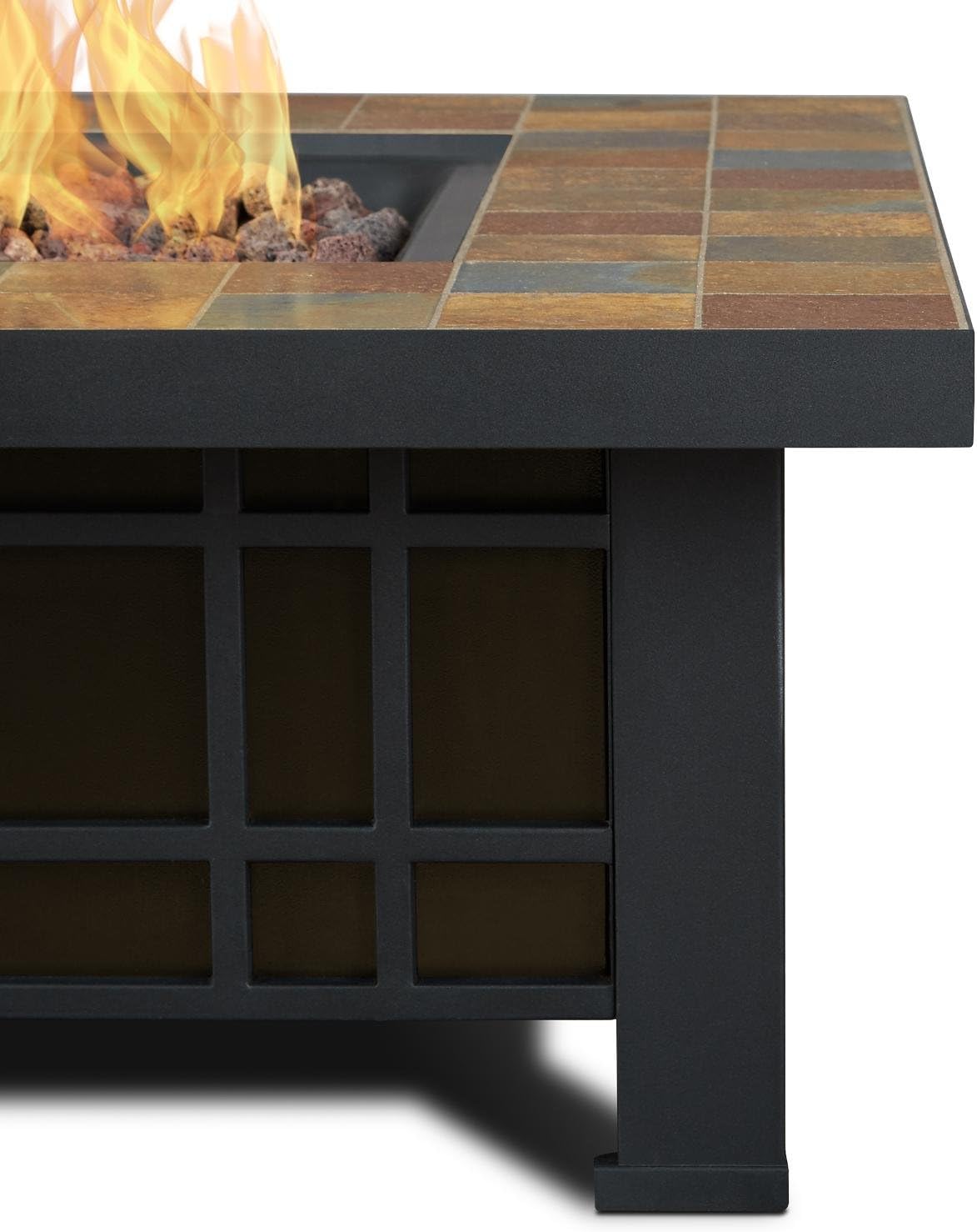 amazon outland fire pit on Amazon Com Real Flame 906lp Nst 906lp Morrison Propane Fire Pit Black Garden Outdoor