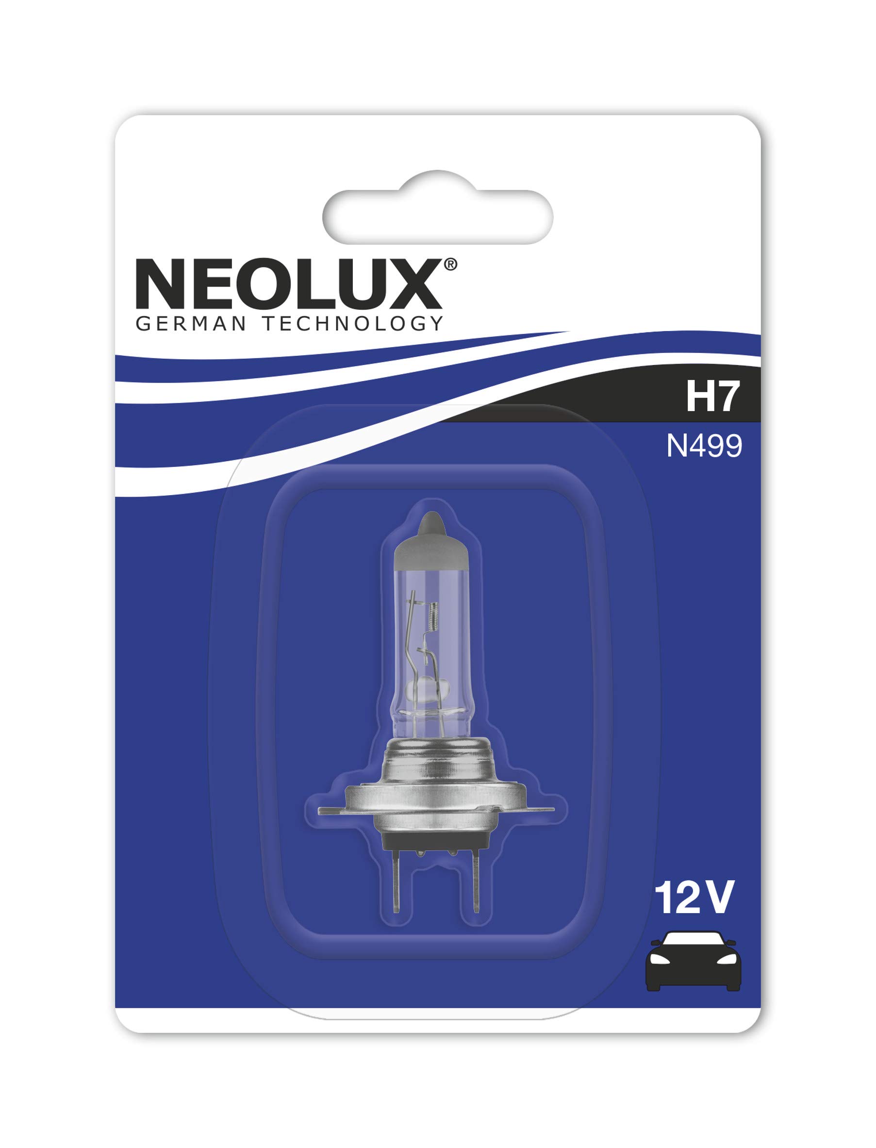 NEOLUX N499-01B 12V 55W Px26D H7 Single Blister - silver/black