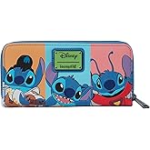 Loungefly Disney Stitch Color Block Wallet Zip Around Clutch