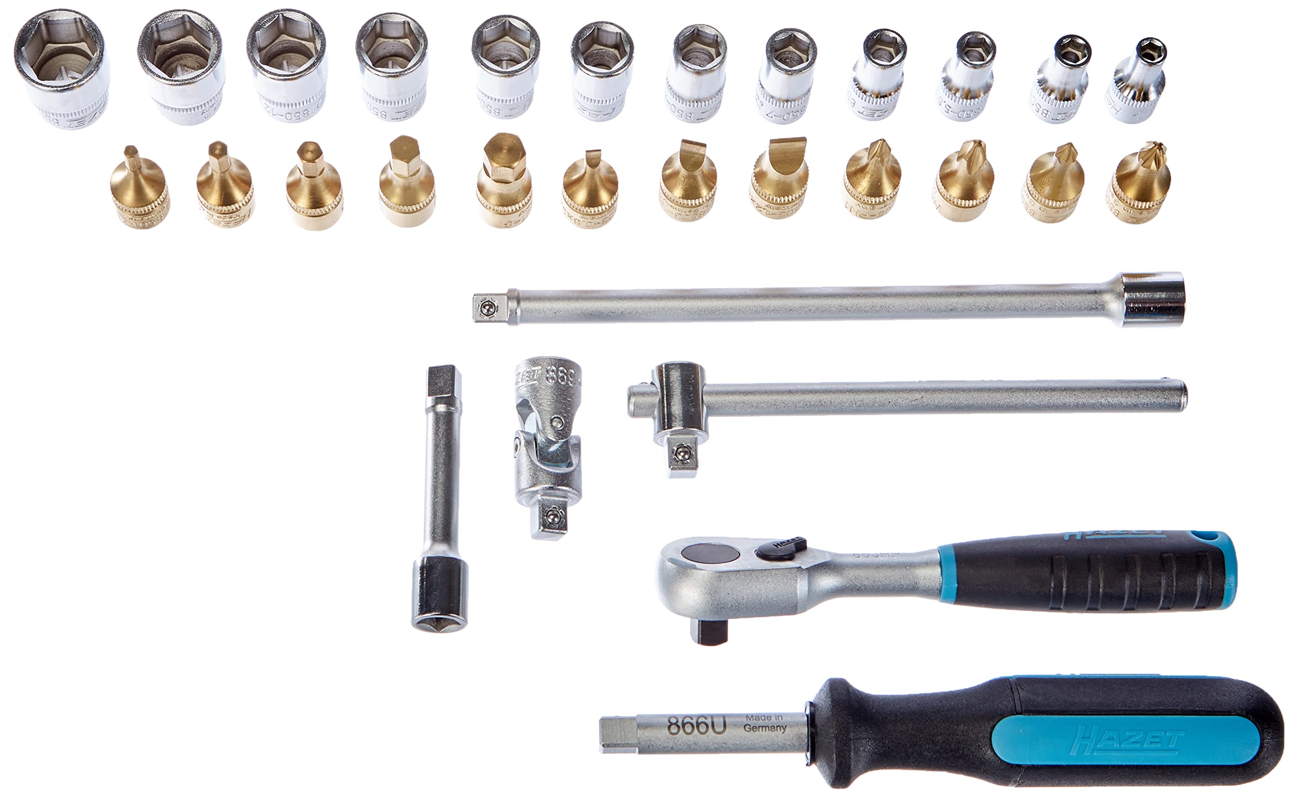 HAZET 854 Socket Set - Multi-Colour