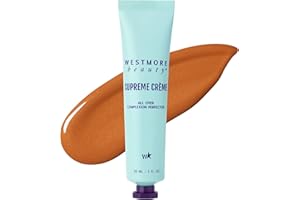 Westmore Beauty Supreme Creme All-Over Complexion Perfector – Long-Lasting CC Cream Foundation - Waterproof & Transfer-Resistant Skin Tint - 1 Oz (Rich)