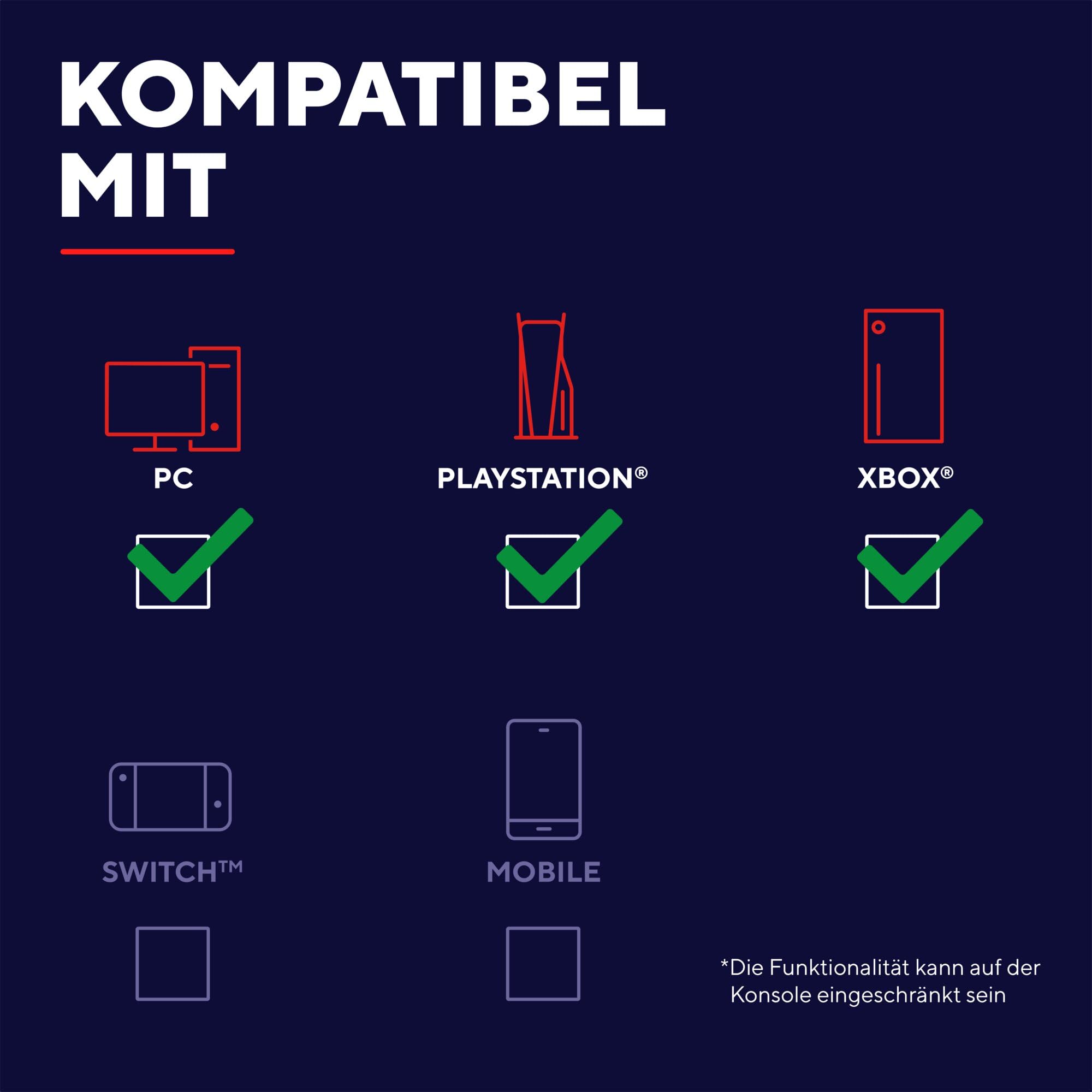 GXTrust 833 Thado TKL Tastatur Deutsches QWERTZ Layout, Kompakte 80% USB Gaming Tastatur aus Metall, Anti-Ghosting, LED-Beleuchtung, für PC Laptop Mac, Schwarz 5
