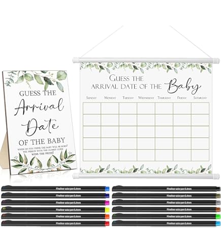 Libro De Invitados Personalizado Para Baby Shower Con Estrella De Madera, Marco De Sonograma De