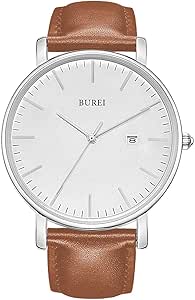 burei men's fashion minimalist wrist watch