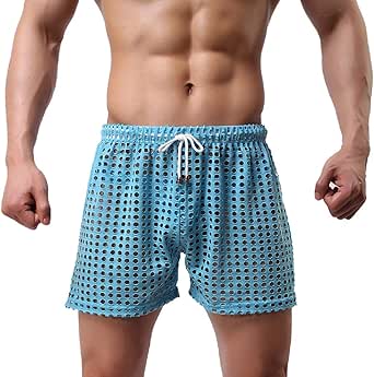 Calzoncillos Tipo Calzones para Hombre, diseño Hueco, con cordón, Azul