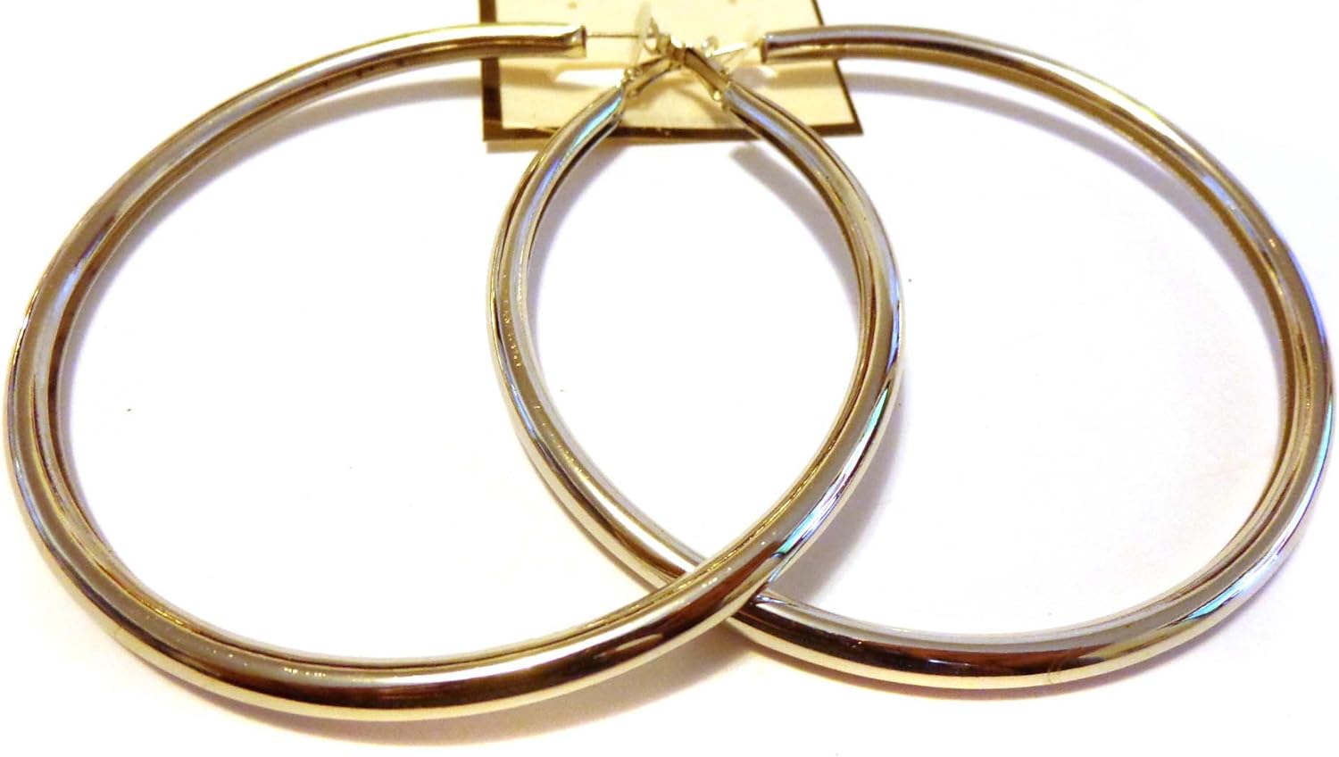 Amazon.com: Large Hoop Earrings 3.5 Inch Round Hoop Earrings Silver