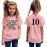 AG AGUU It’s Me I’m The Birthday Girl Shirts Kids Toddler Baby Girls Birthday Tees T-Shirt Party Outfits Tops 1-12 Years