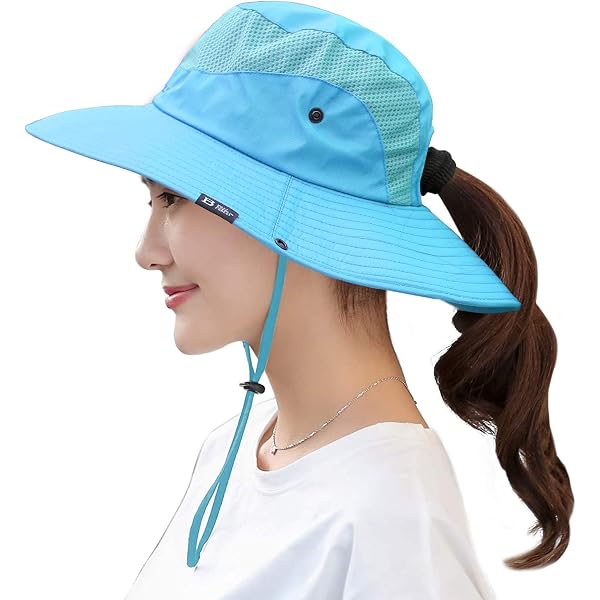 Chapeau De Pêcheur Respirant à Large Bord - Casquette Boonie En Maille, Imperméable Et Anti-UV, Taille Unique (56-59 Cm) - Pour Homme Et Femme