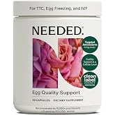 Needed. Egg Quality Support, 60 Capsules, 30 Day Supply | Optimally Formulated Antioxidants Supplement for Egg Quality, Fertility Support, Fertility Supplement for Women