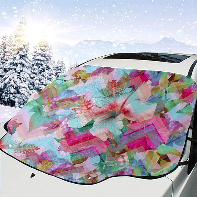 Wuhufy Funny Windshield Sun Shade Creativity Beautiful