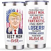 tawazi Gifts for Mom from Daughter, Son - Cool Birthday, Christmas, Mothers Day, Valentines Day Gift for Mom - Best Mom Ever Gifts - Moms Tumbler Cup Mug, 20 oz Insulated Stainless Steel