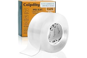 Double Sided Tape Heavy Duty, Removable and Reusable Mounting Tape, Two Sided Tape for Hanging Pictures Posters, 2 Sided Tape
