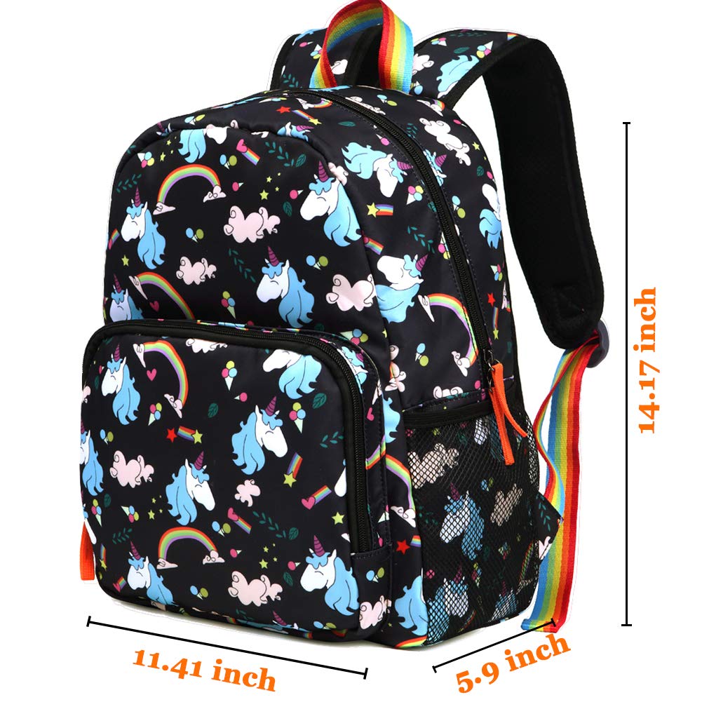 Kemys Rainbow Preschool Toddler Backpack for Girls WaterResistant