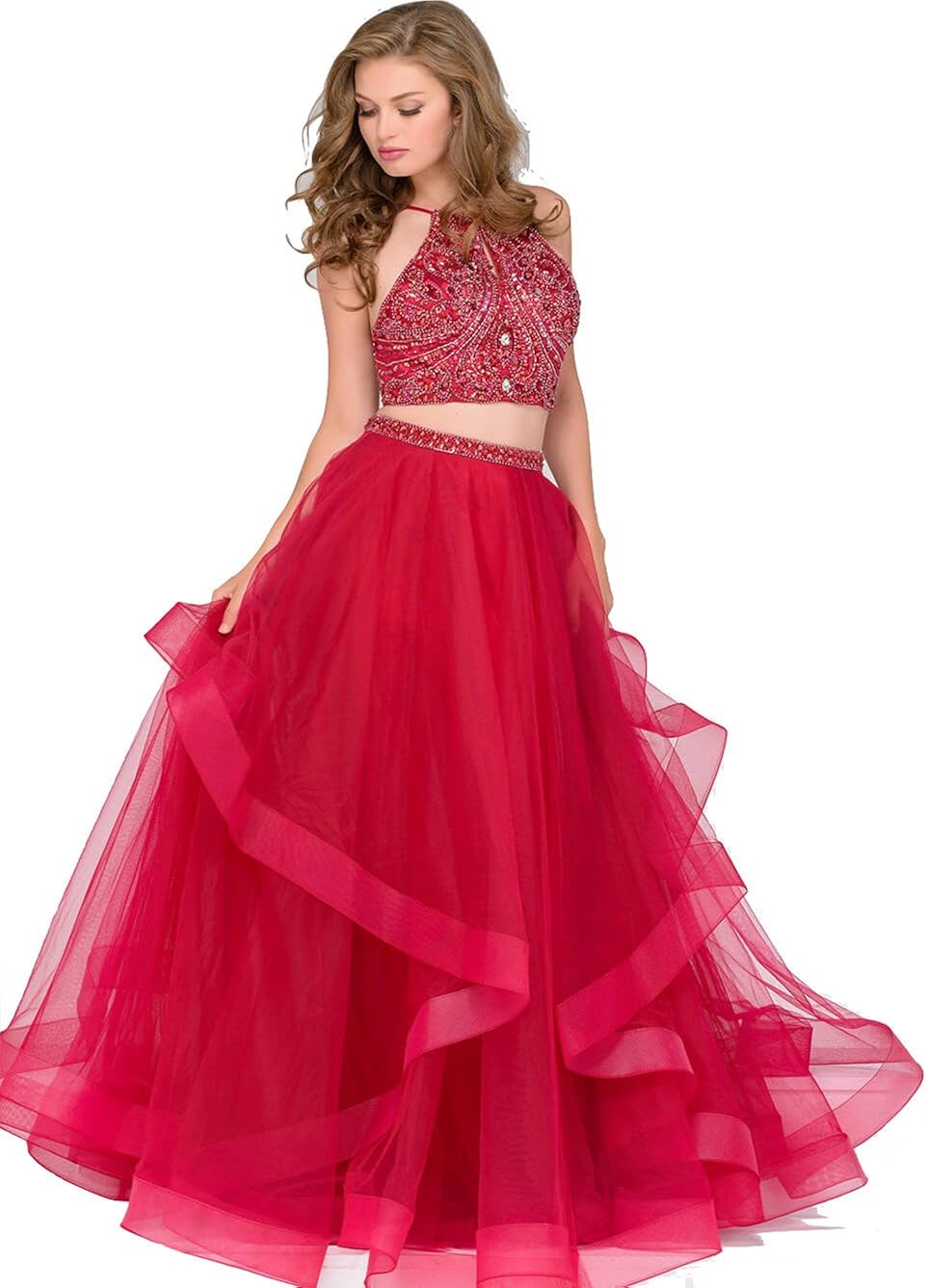 jovani two piece prom dress