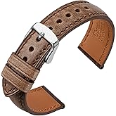 ANNEFIT Watch Bands 18mm 20mm 22mm, Premium Full Grain Leather Watch Straps for Men and Women