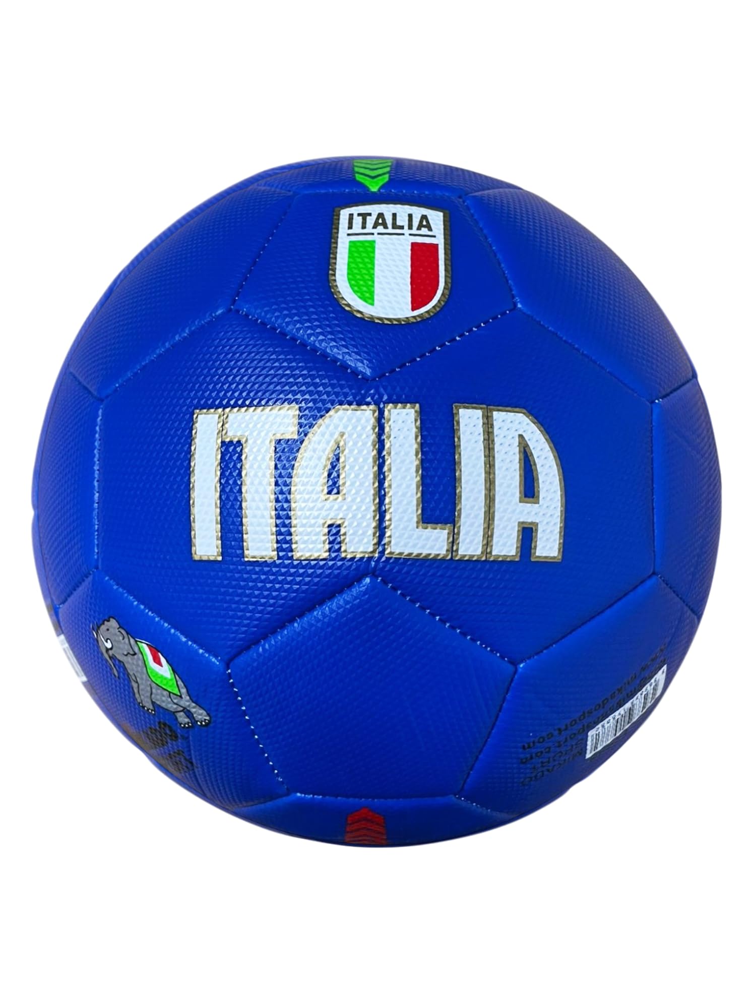 Italy Football Blue Ball Made of HF PVC Adult Teens and Children (Size 5 - Large)