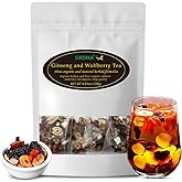 Kidney Tea - Ginseng and Wolfberry Tea, Ginseng Nine Treasure Tea, Men's Health Tea Herbal 9 Precious Ingredients Formula, Natural Organic Kidney Cleanse Detox Tea for Women & Men (1Bag(12pcs))
