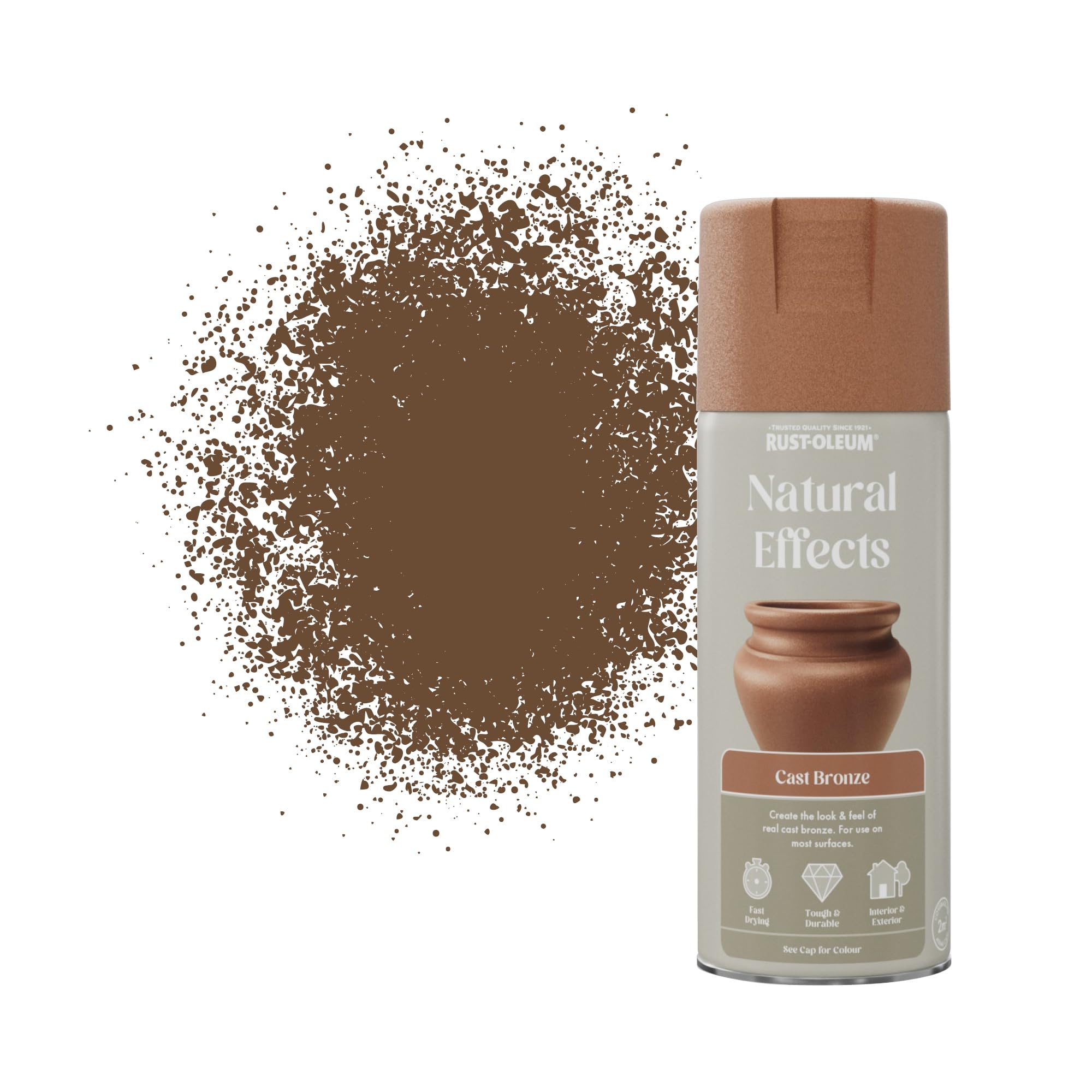 Rust-Oleum 400ml Natural Effects Spray Paint - Cast Bronze