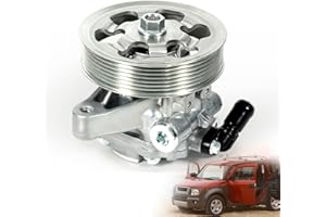 LEAPTREND Power Steering Pump with Pulley Compatible with Acura RSX 2.0L TSX 2.4L Honda Accord CR-V Element 2002-2011 Replace 21-5419, 56110-PZD-A02, 56110-PNB-A03