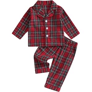 Multitrust Baby Girls Boys Stripe Silk Pajamas Set Long Sleeve Button Down Shirts Tops and Pants Kids Satin Pj Lounge Sets