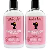 Camille Rose Moroccan Pear Deep Conditioner &amp; Hair Mask, 2-Pack, 12 Oz Ea | Deep Conditioning Custard with Cherry Kernel Oil, Jojoba &amp; Aloe for Detangling, Frizz Control &amp; Softer, Nourished Hair