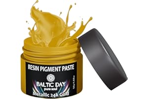 Baltic Day Metallic 24k Gold Pigment Paste for Epoxy Resin, 2oz Jar