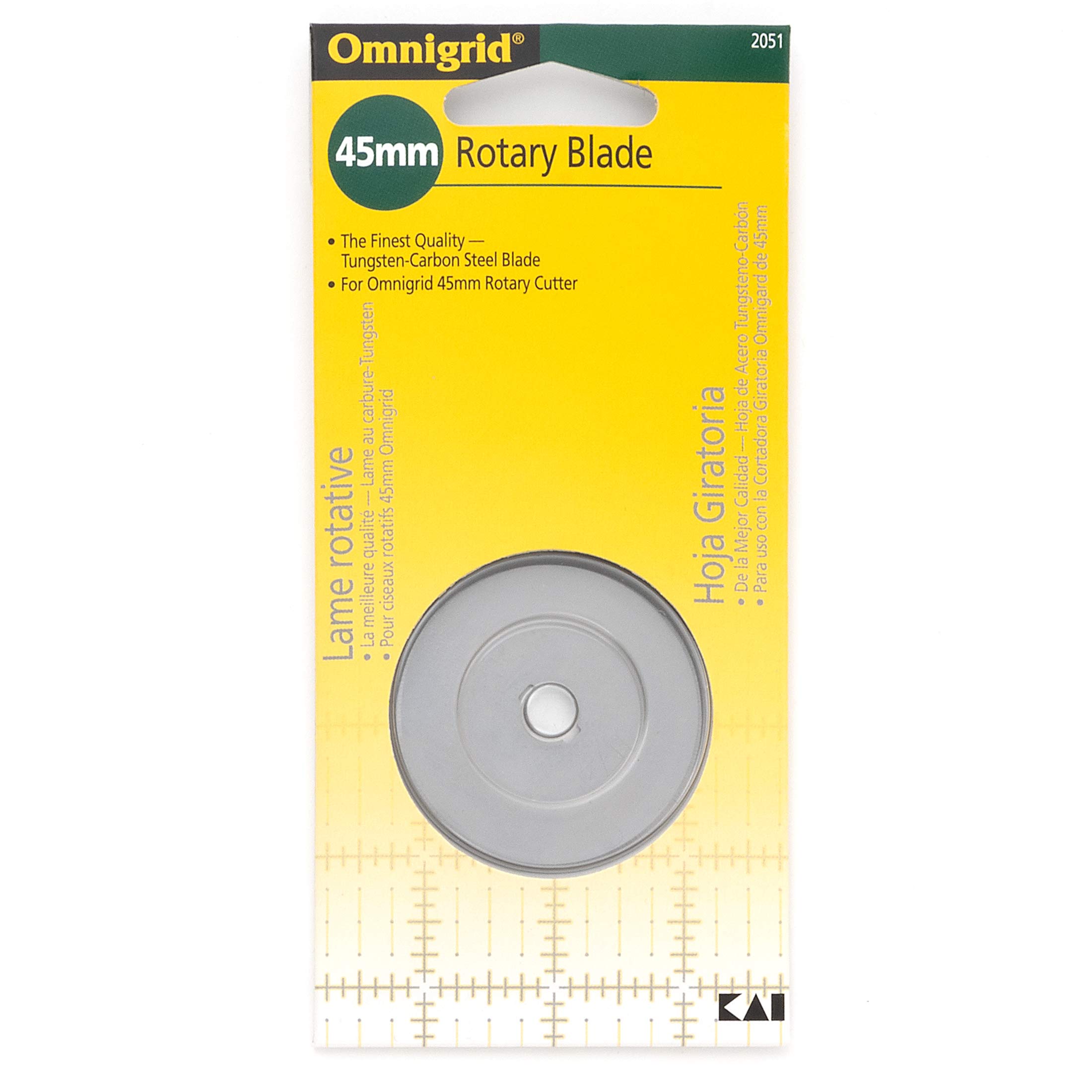 Omnigrid Dritz Rotary Blade Refill-45mm 1/Pkg, Steel, Silver, 45 mm