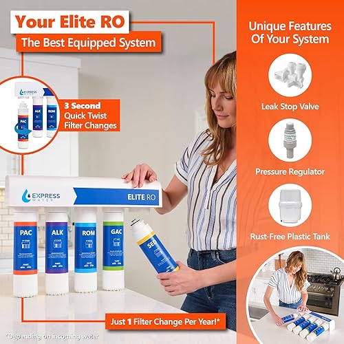 Express Water Elite RO Reverse Osmosis Alkaline Water Filtration