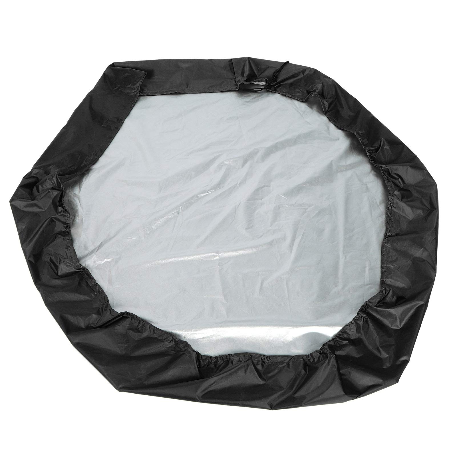 Omabeta Sandbox Cover 55 1x43 3x7 9in Wear‑resistant Sandbox Canopy Sand Pit Protection Lightweight Sand Pit Cover for Dust Leaves with(black, 140 * 110 * 20cm)