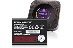 Soseieiu W-10a Battery,2025 New Upgraded 5200 mAh Replacement Battery for Netgear MR1100 M1 Mobile Hotspot Router 3.85V/20.02Wh