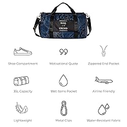 Gym Bag for Women with Shoe Compartment and Wet