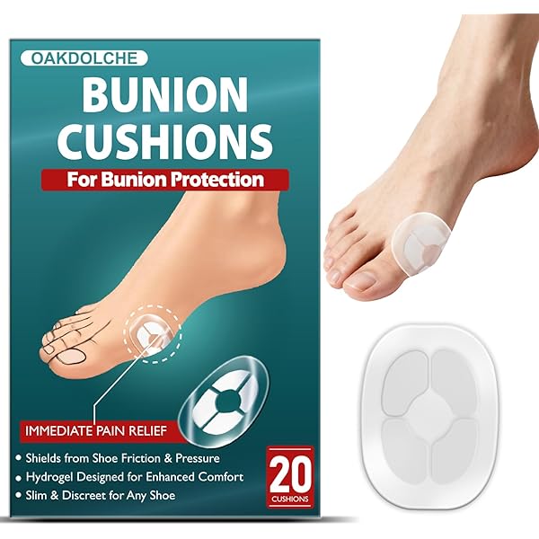 Bukihome Bunion Cushion Pads - Non-Stick Center For Sensitive