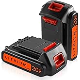 2Pack DSANKE LBXR20 3500mAh Replacement for Black and Decker 20V Lithium Battery Max LB20 LBX20 LST220 LBXR2020-OPE LBXR20B-2 LB2X4020 Cordless Tool Battery