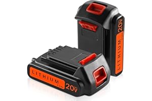 C DSANKE C 2Pack DSANKE LBXR20 3500mAh Replacement for Black and Decker 20V Lithium Battery Max LB20 LBX20 LST220 LBXR2020-OPE LBXR20B-2 LB2X4020 Cordless Tool Battery