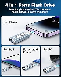SCICNCE 512GB Photo Stick for Phone, 4 in 1 USB