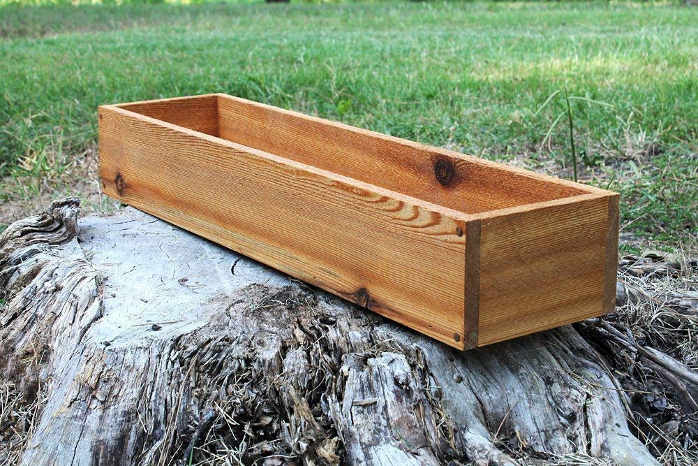 24" New Cedar Planters Box (3.75"T Short Version) Handmade