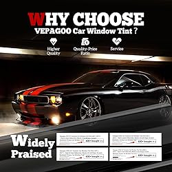 Vepagoo 20% VLT Ceramic Car Window Tint Film