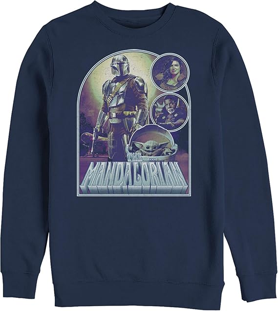 Amazon.com: Men's Star Wars The Mandalorian The New Plan Sweatshirt: Clothing