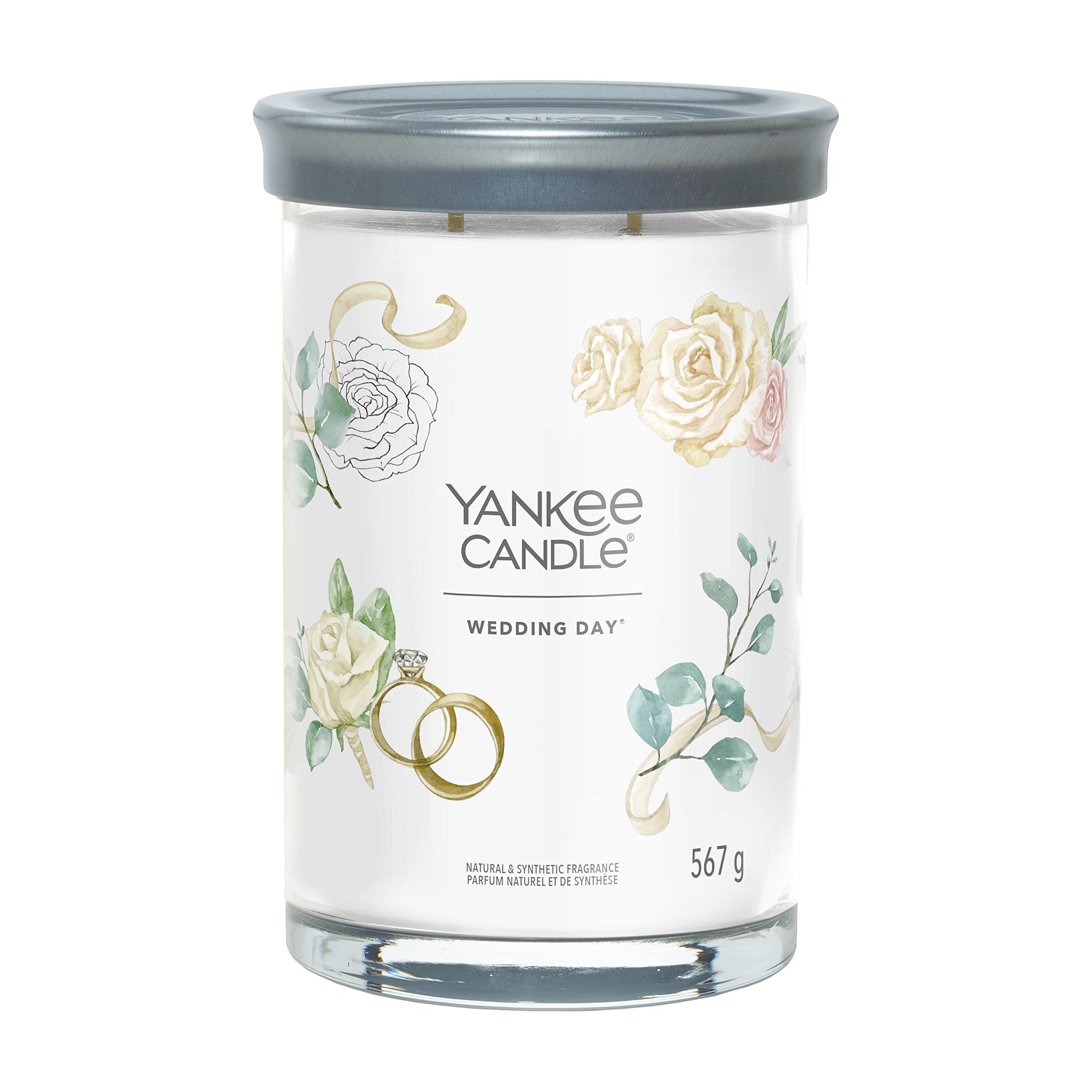 Yankee Candle Signature Scented Candle | Wedding Day® Large Tumbler Candle with Double Wicks | Soy Wax Blend Long Burning Candle | Perfect Gifts for Women