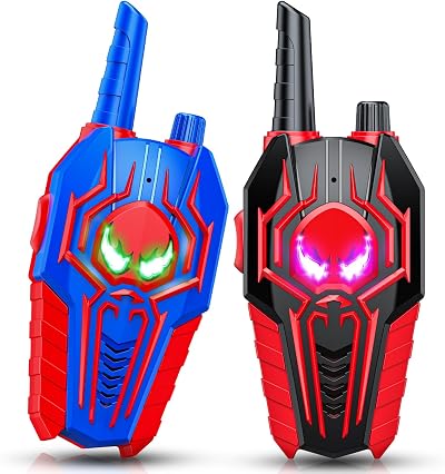 Toyokid Spider Walkie Talkies for Kids, Outdoor Toys for 3-12 Year Old Boys &
