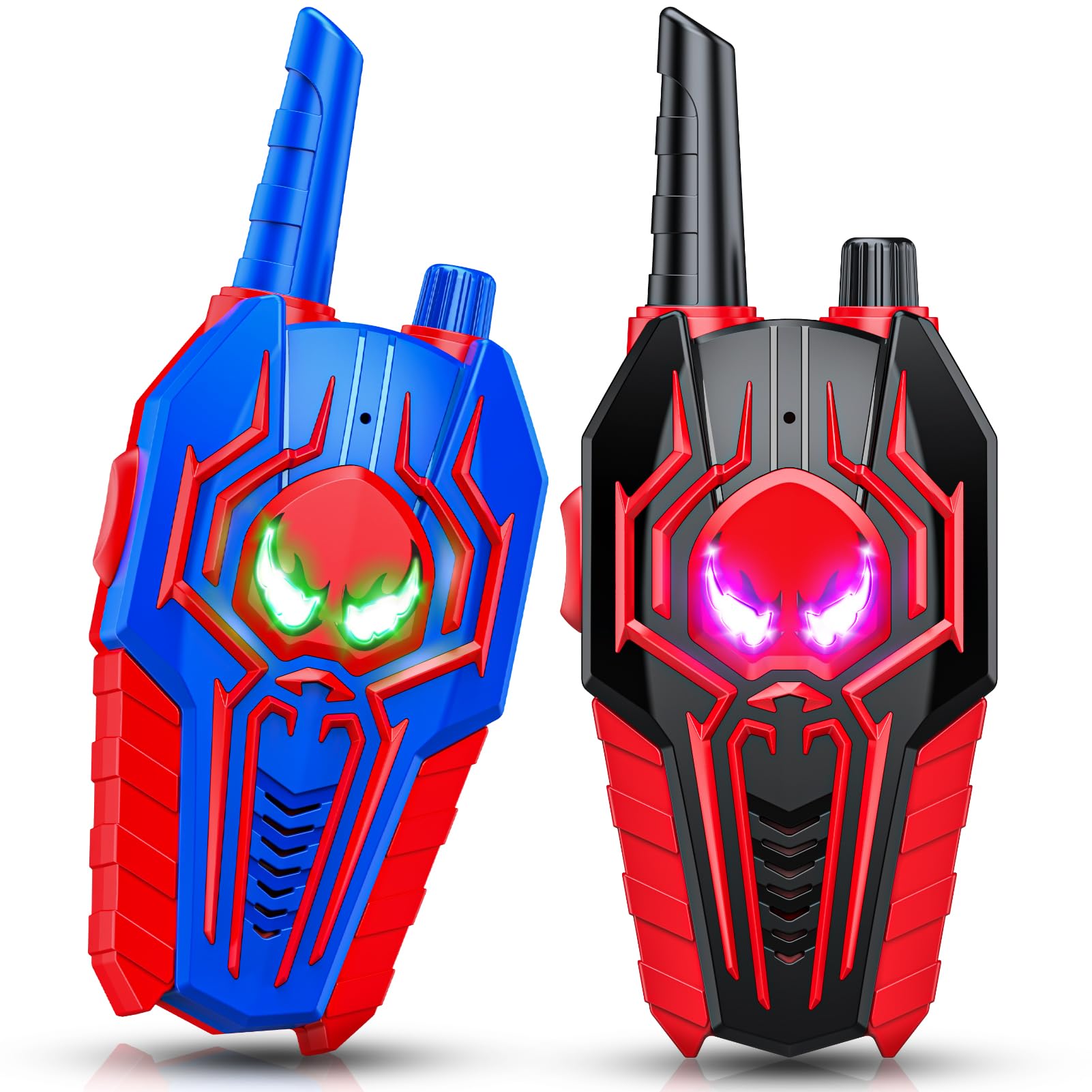 Spider Walkie Talkies for Kids, Toyokid Boy Toys for 4 5 6 Year Old Girls Gift Ages 3-12 Year Old Boy Gift Age 5 6 7 8 Walkie Talkie Outdoor 3 4 5 6 7 Kids Toys Camping Hiking Garden