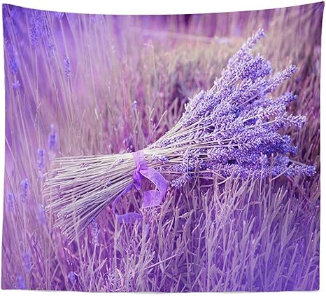 Amazon Co Jp Orirya タペストリー 壁掛け ラベンダー自然風景 おしゃれ 北欧壁飾り 絵画インテリア雑貨 撮影用 背景 布ポスター 壁紙取り外し可能 気分転換多機能間仕切りカーテン 個性プレゼント 150x130cm ラベンダー3 ホーム キッチン
