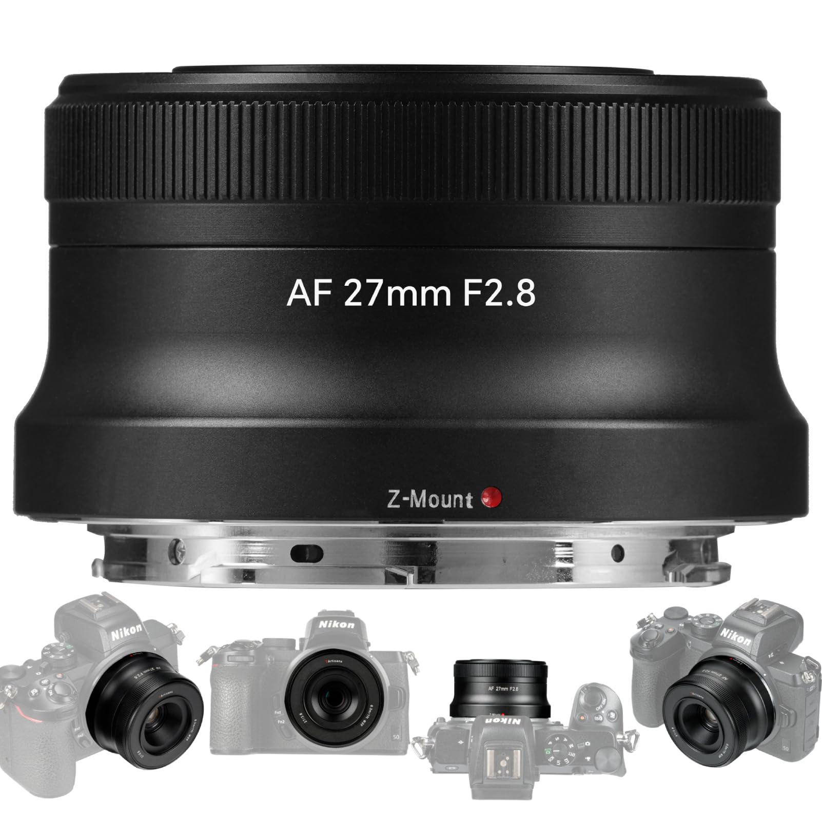 7artisans AF 27mm F2.8 Z Mount Lens, Prime, Metal Construction, Compatible with Nikon Z Mount Cameras