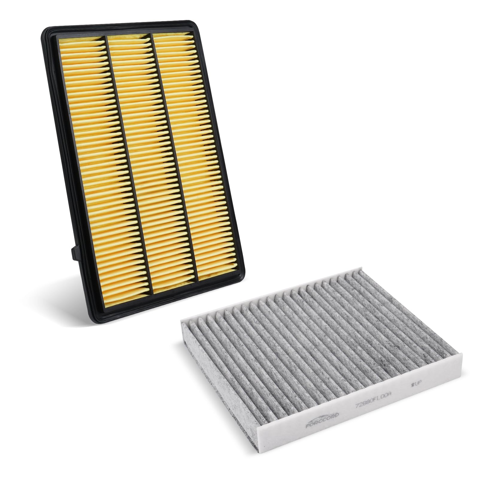 Photo 1 of Forccord 1 HEPA Pack Cabin Air Filter and 1 Pack Engine Air Filter fit for INFINITI QX50 2.0L (2019-2025) / QX55 (2022-2025) Replacement 165465NA1C 272775NA1A Accessories