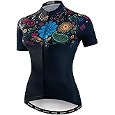 Women's Cycling Jersey Short Sleeve Bike Shirt Top Lady Biking Clothing