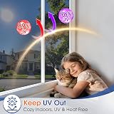 Lifetree Reflective Window Film Privacy Anti Glare See Out Not In 90x200cm Black view 2