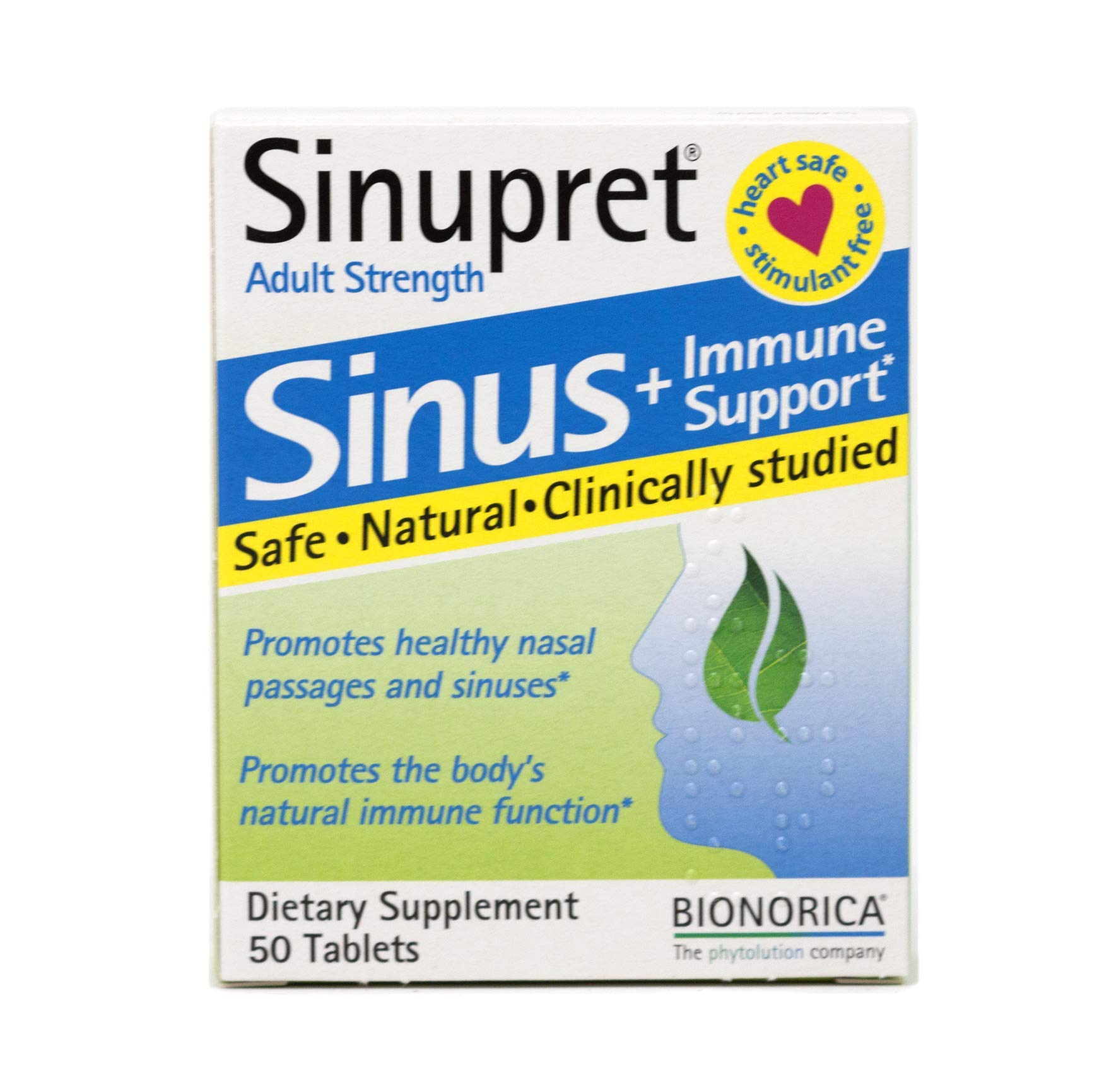 Sinupret Adult Strength Sinus + Immune Support All Natural, Fast Acting