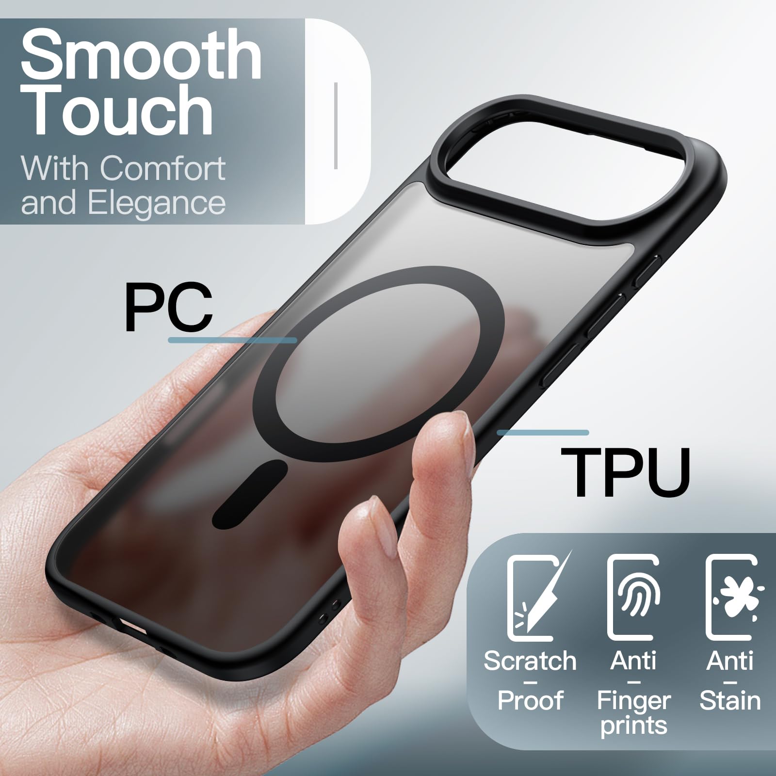Magnetic Case for iPhone 17 Air Compatible with MagSafe, 6.5-Inch Display